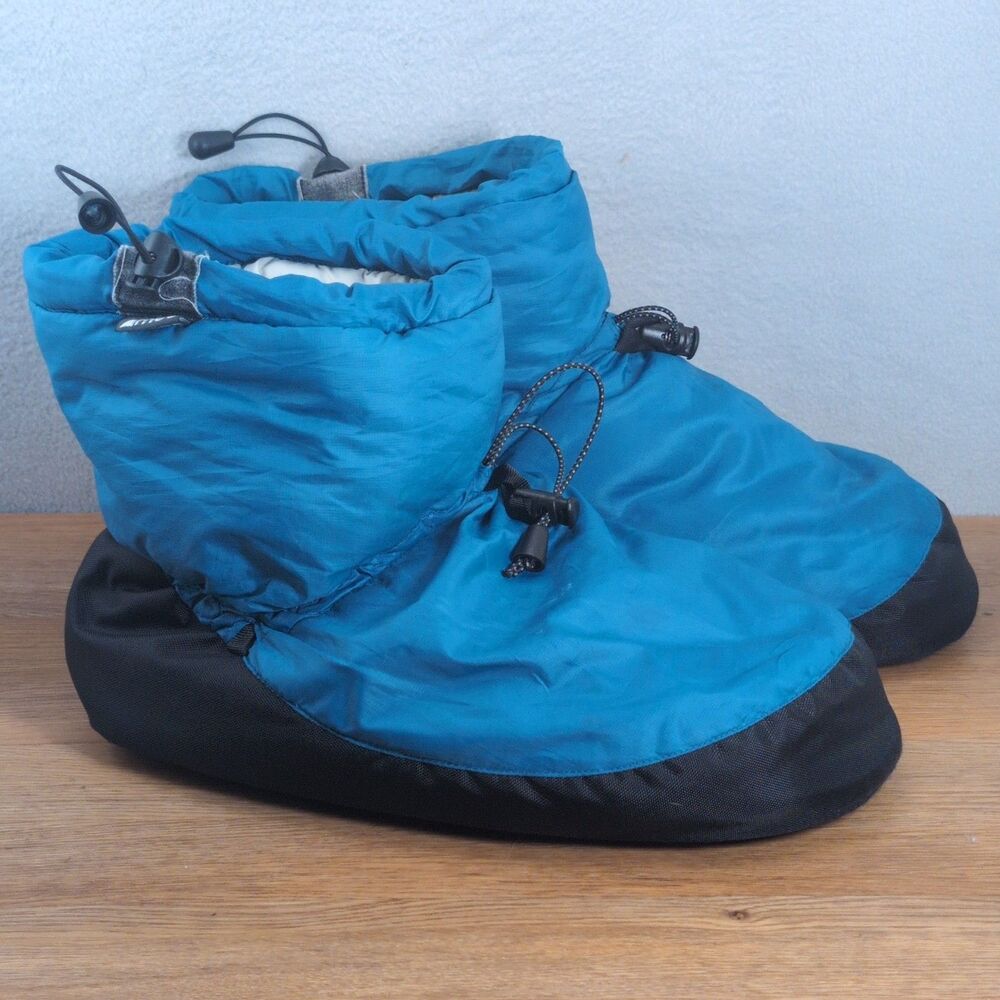 Mountain Equipment MEC Hut Slippers Large Blue Insulated Camp Booties Warm